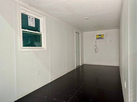 20' container mobile office building being built in the Rebox Solutions.