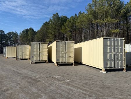 40’ high cube, single-use shipping container.