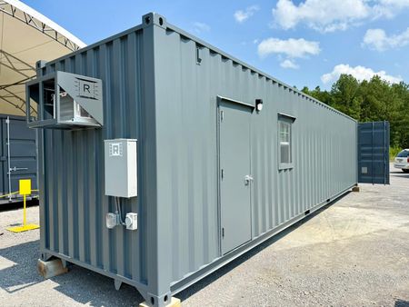 40’ single mobile office built by Rebox Solutions.