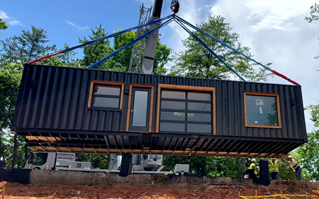 A custom-fabricated container project