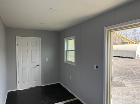 A 20-foot jobsite office built by Rebox Solutions.
