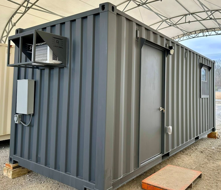 A 40-foot office, storage combo unit built by Rebox Solutions.