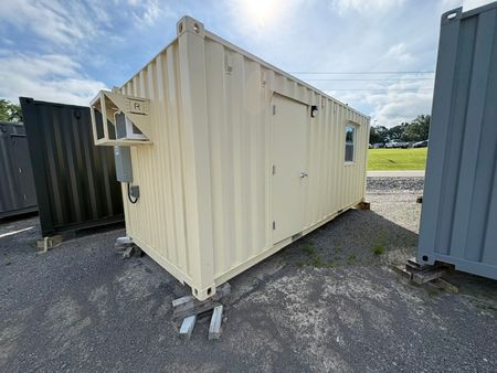 A 20' ground level office built by Rebox Solutions.