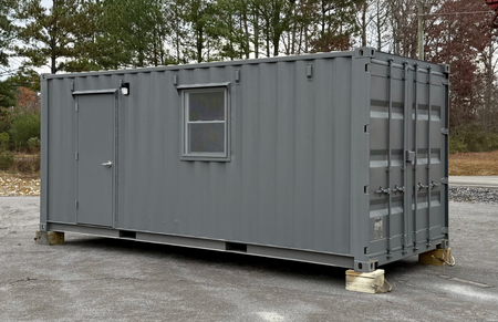 A 20-foot jobsite office built by Rebox Solutions.